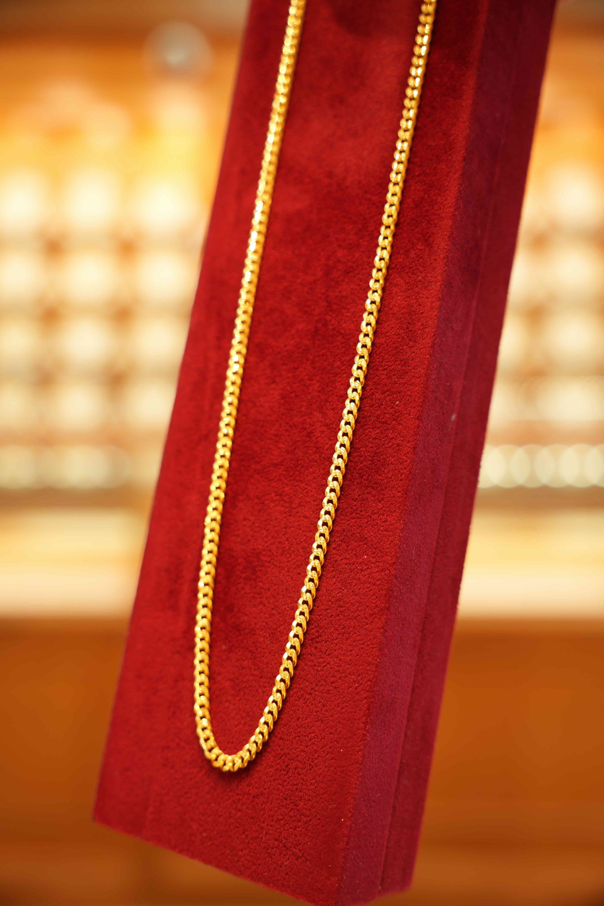 22K Gold Designer Men's Link Chain (20 Inches)