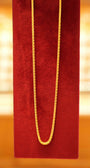 22K Gold Designer Men's Square Chain (20 Inches)