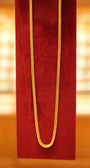 22K Gold Designer Men's Flat Chain (22 Inches)