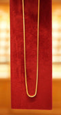 22K Gold Designer Men's Round Chain (22 Inches)
