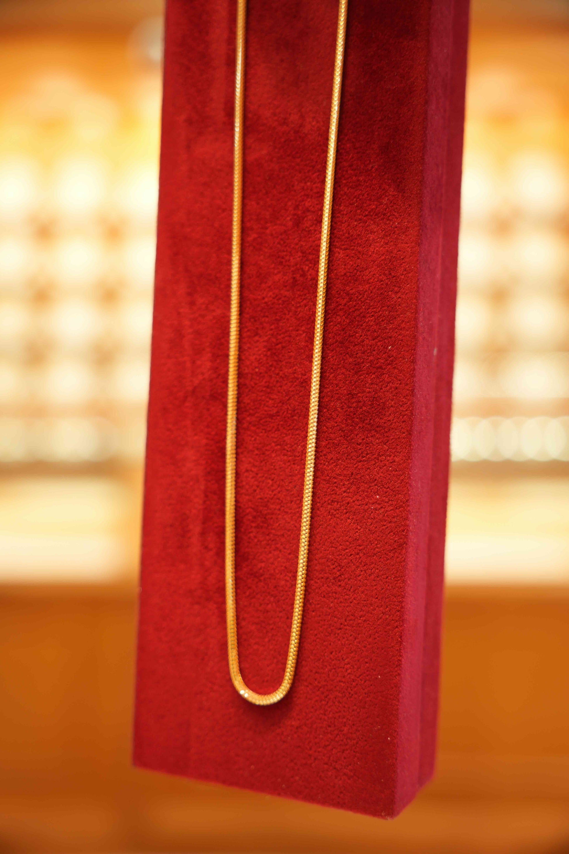 22K Gold Designer Men's Round Chain (22 Inches)