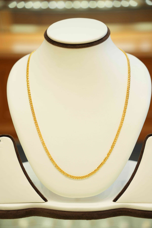 22K Gold Designer Men's Link Chain (20 Inches)
