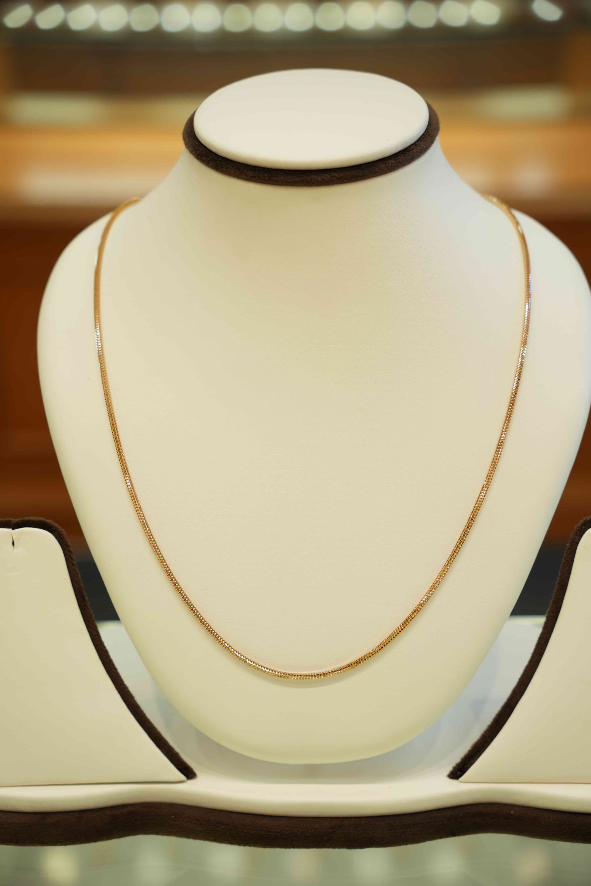 22K Gold Designer Men's Round Chain (22 Inches)