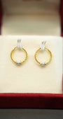 22K Gold Ladies Hoop Earrings