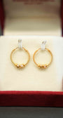 22K Gold Ladies Hoop Earrings
