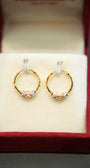 22K Gold Ladies Hoop Earrings
