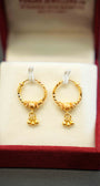 22K Gold Ladies Hanging Earrings