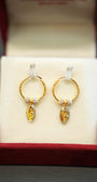 22K Gold Ladies Hanging Earrings
