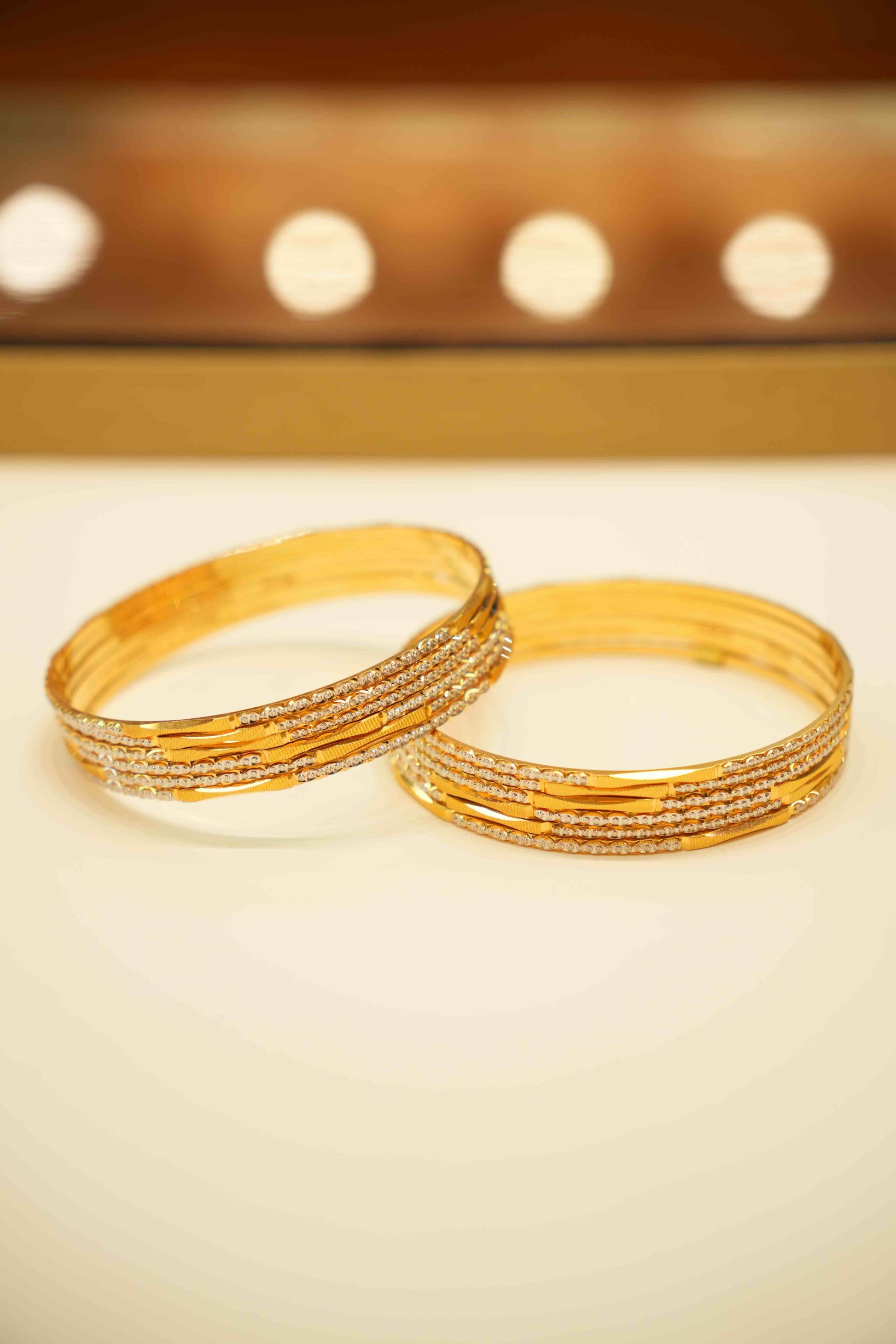 22k Gold Ladies Bangles Set