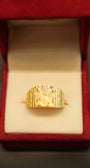 22K Gold Designer Men's Ring