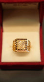 22K Gold Designer Men's Ring
