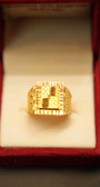 22K Gold Designer Men's Ring