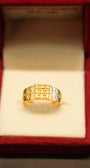 22K Gold Designer Men's Ring