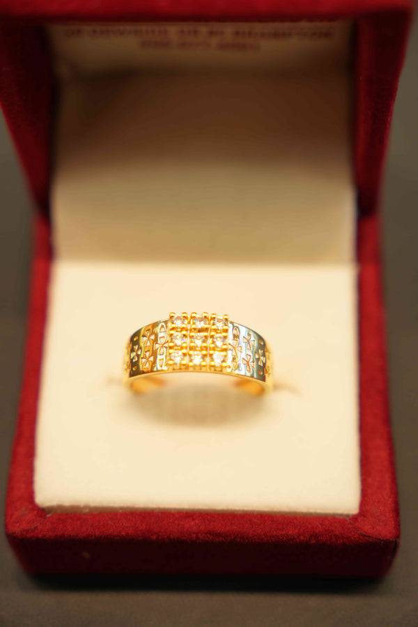 22K Gold Designer Men's Ring