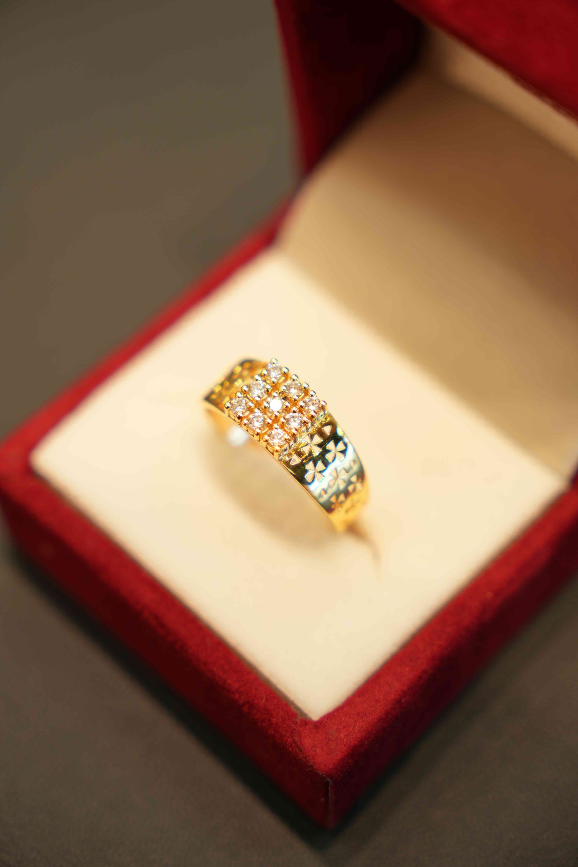 22K Gold Designer Men's Ring