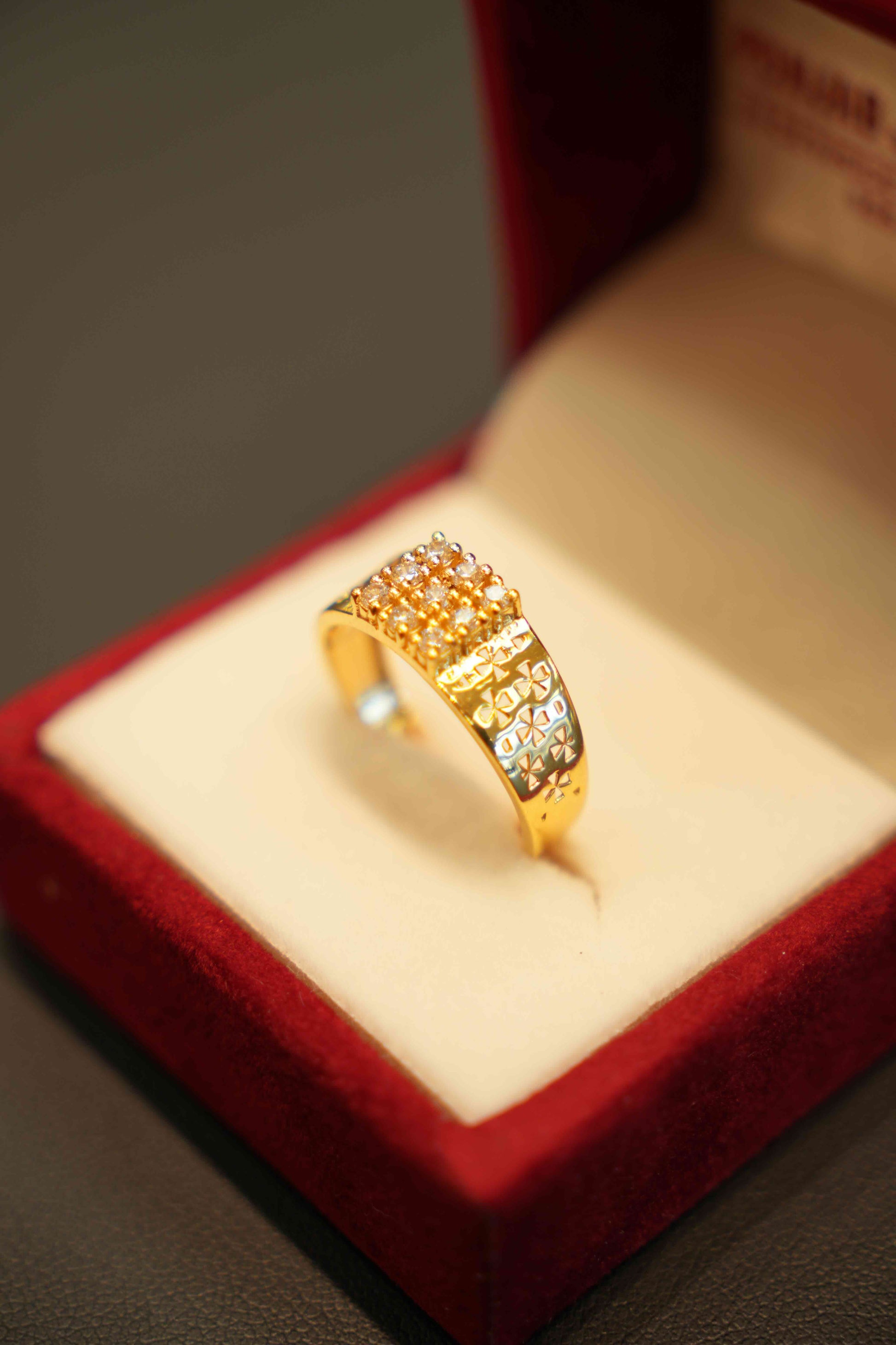 22K Gold Designer Men's Ring
