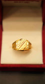 22K Gold Designer Men's Ring