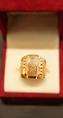 22K Gold Designer Men's Ring