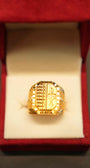 22K Gold Designer Men's Ring