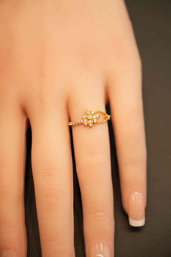 22K Gold Designer Ladies Ring