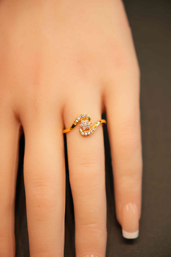 22K Gold Designer Ladies Ring