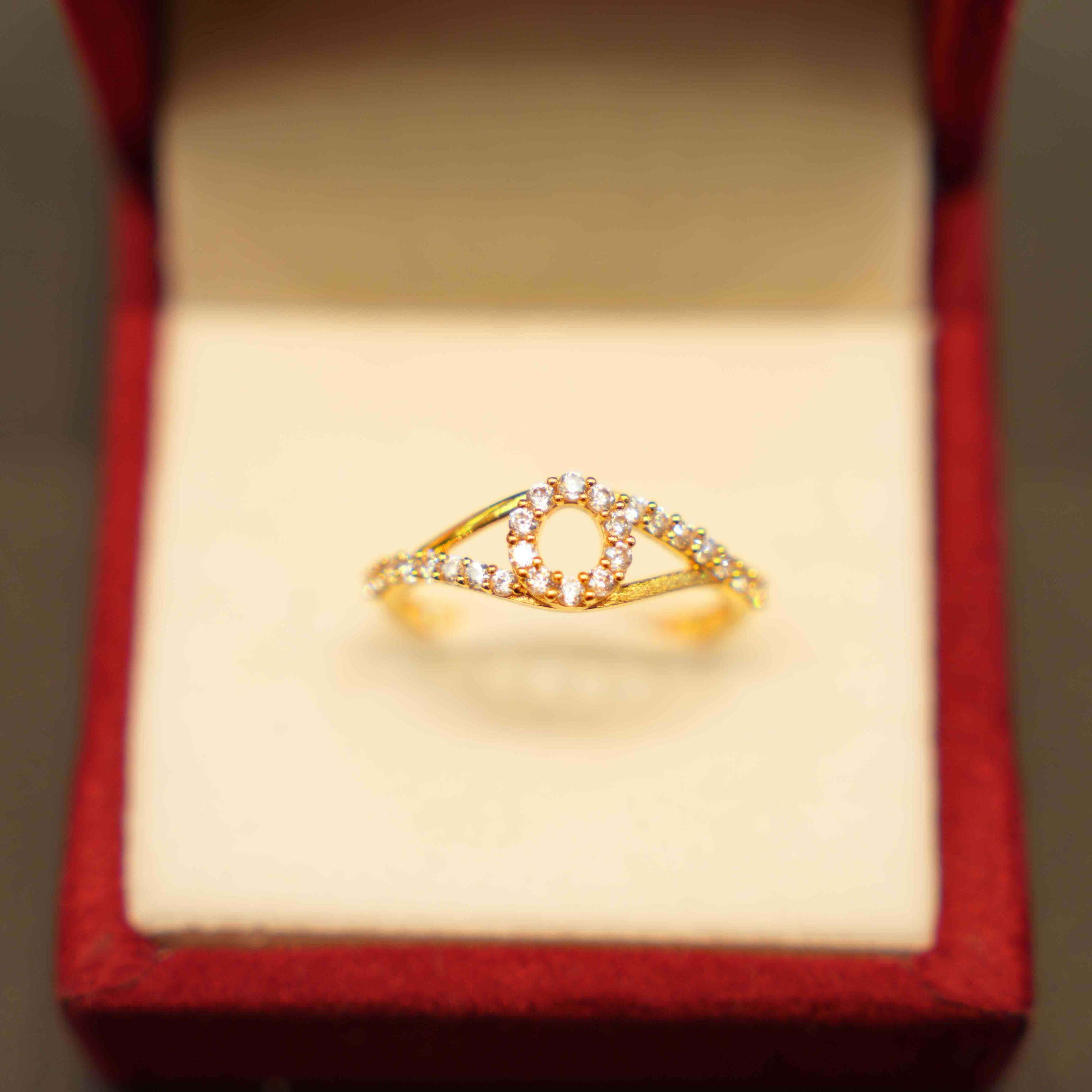 22K Gold Designer Ladies Ring