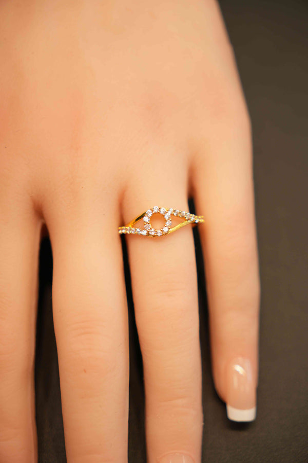 22K Gold Designer Ladies Ring