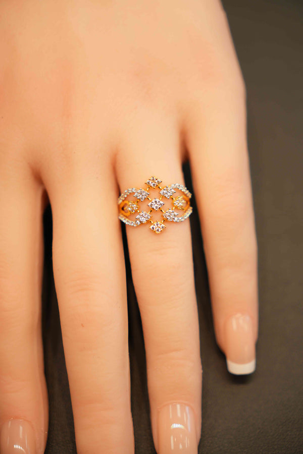 22K Gold Designer Ladies Ring