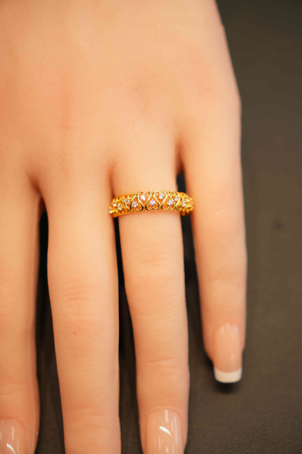 22K Gold Designer Ladies Ring