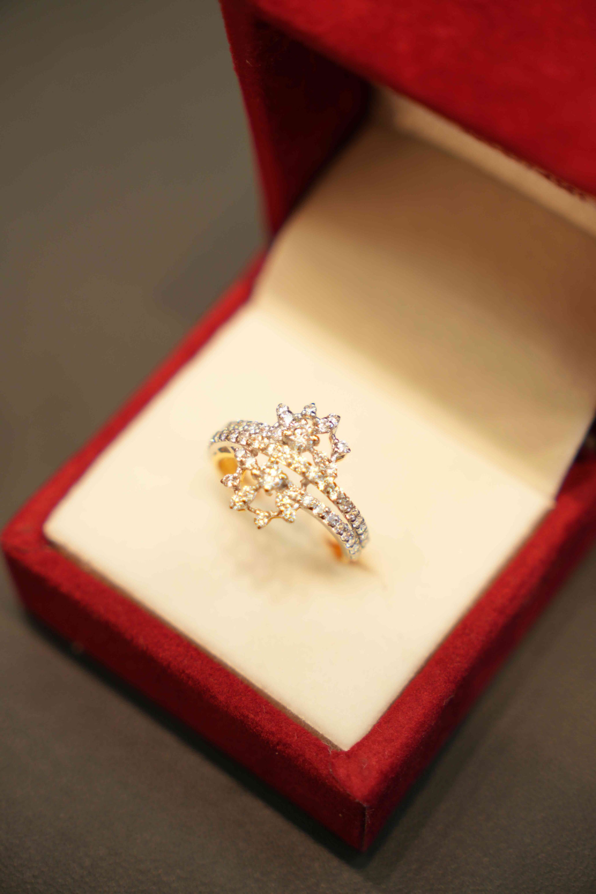 22K Gold Designer Ladies Ring