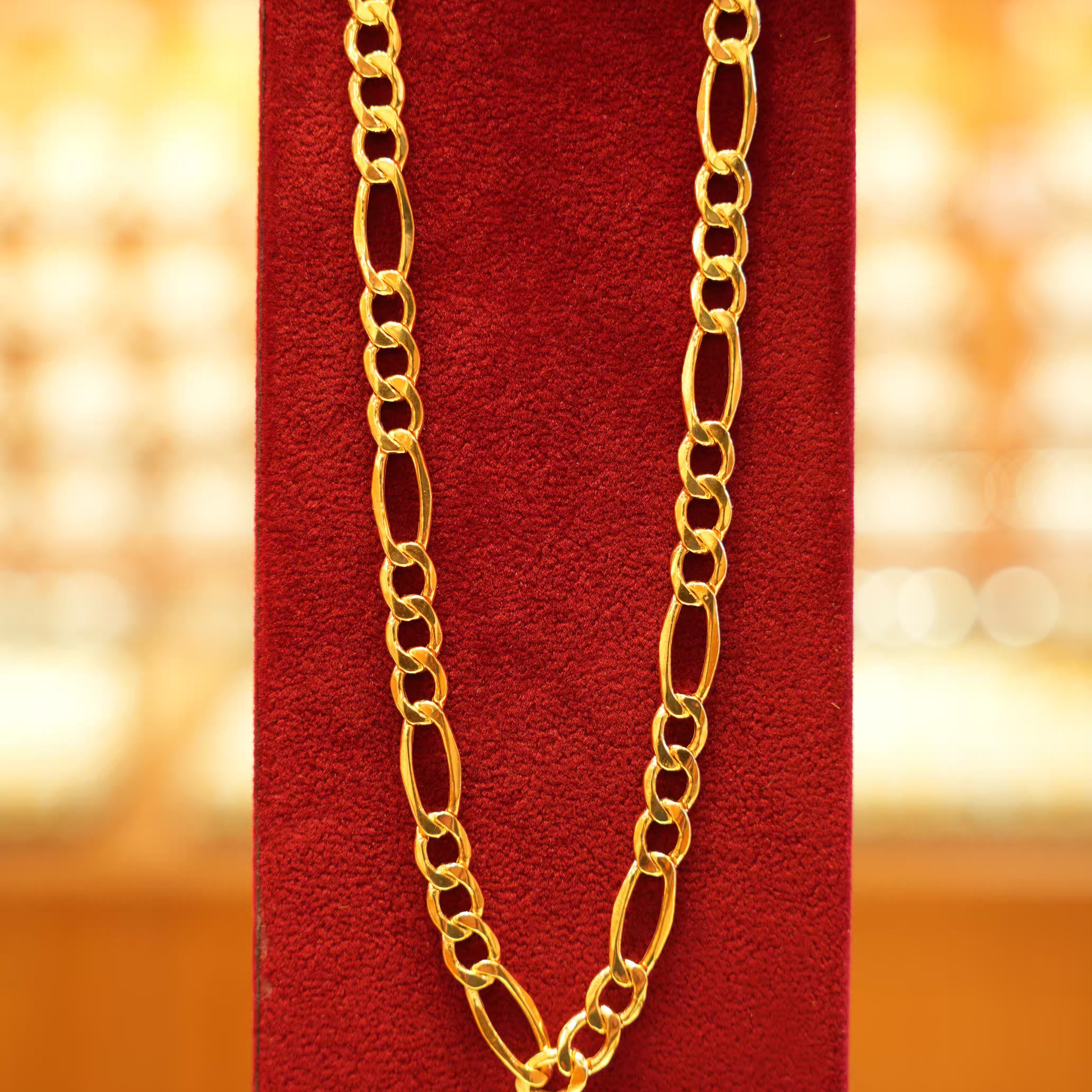 22K Gold Designer Men's Chain (20 Inches)