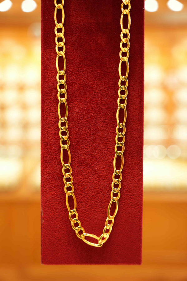 22K Gold Designer Men's Chain (22 Inches)