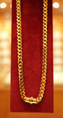 22K Gold Designer Men's Chain (22 Inches)