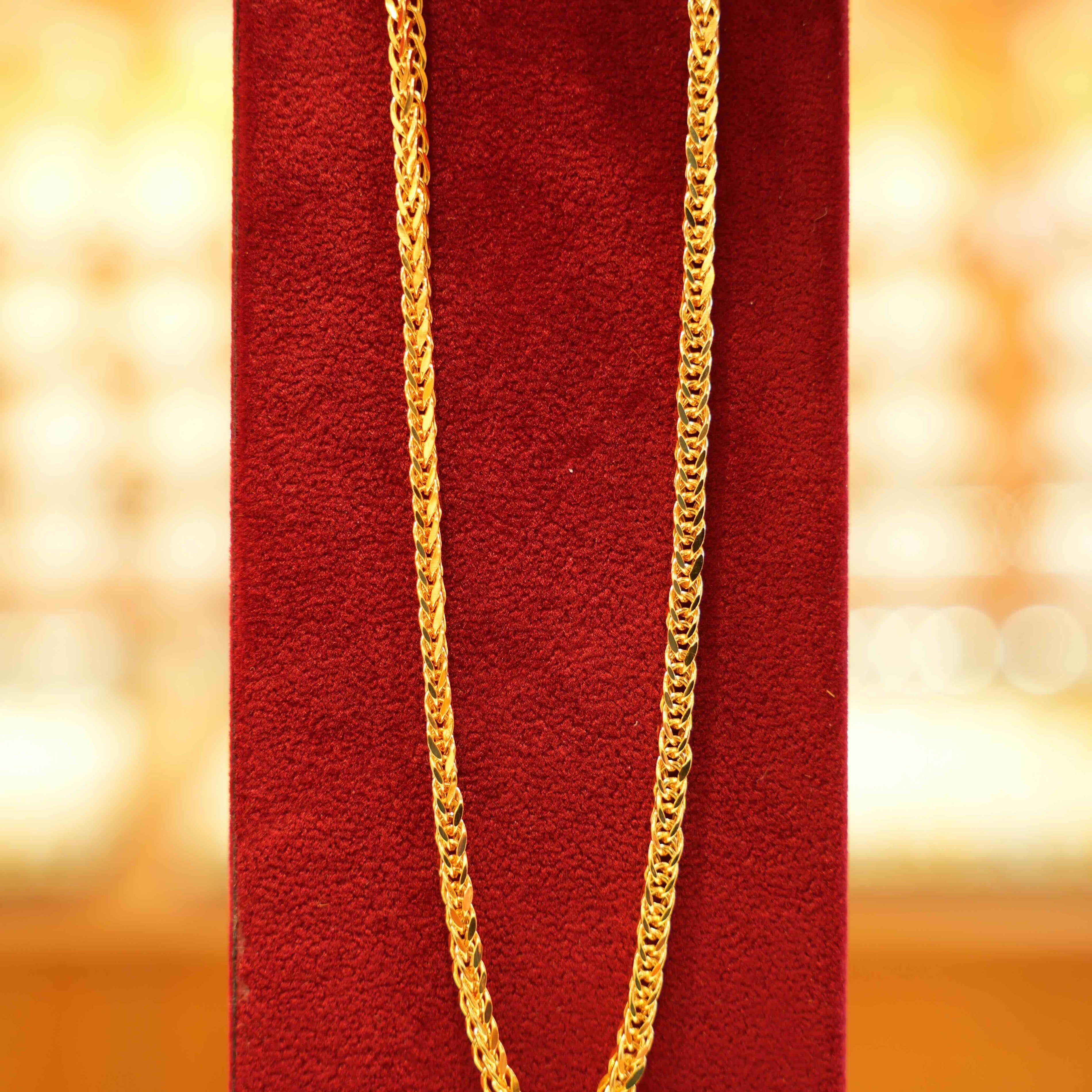 22K Gold Designer Men's Chain (20 Inches)