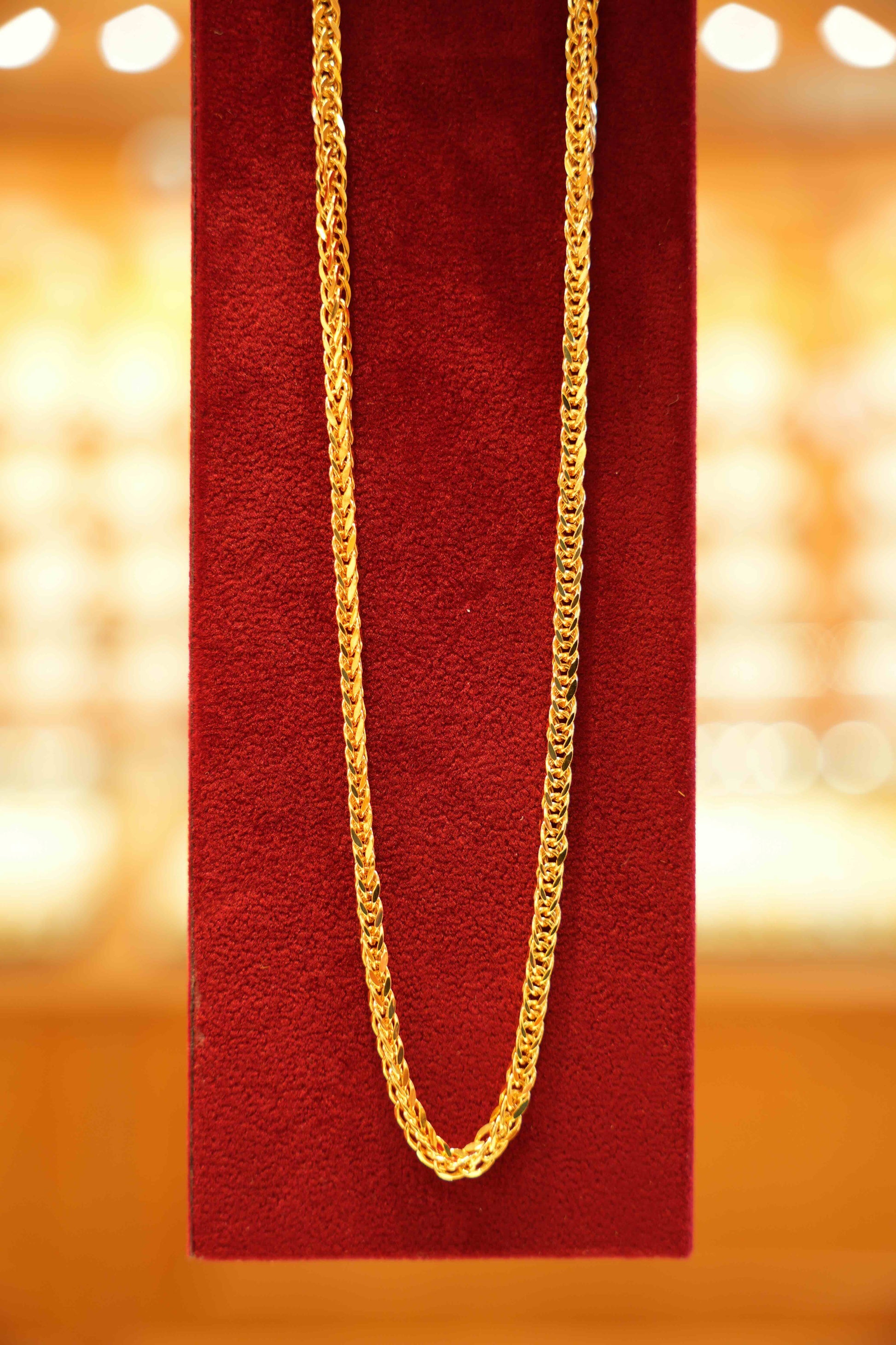 22K Gold Designer Men's Chain (20 Inches)