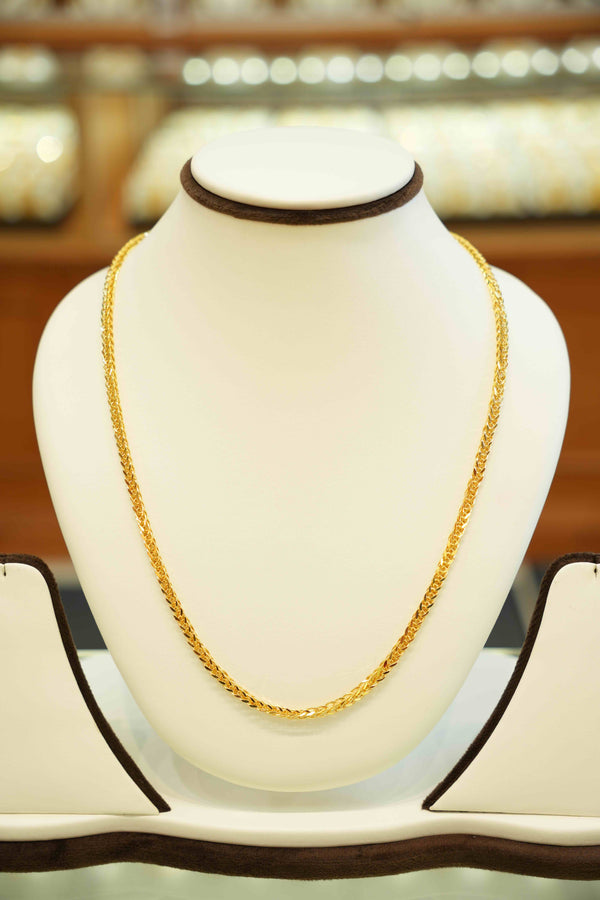 22K Gold Designer Men's Chain (20 Inches)