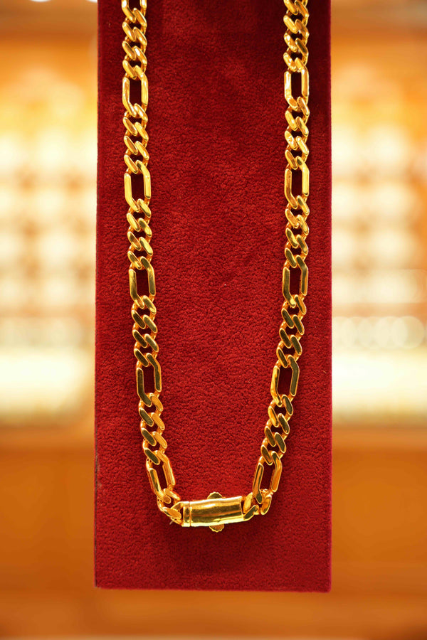 22K Gold Designer Men's Chain (22 Inches)