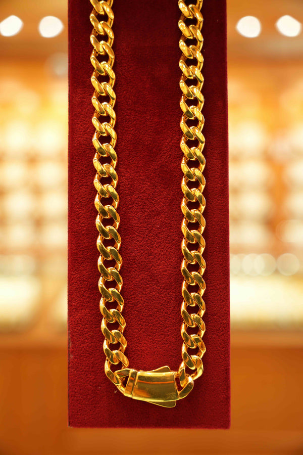 22K Gold Designer Men's Chain (20 Inches)