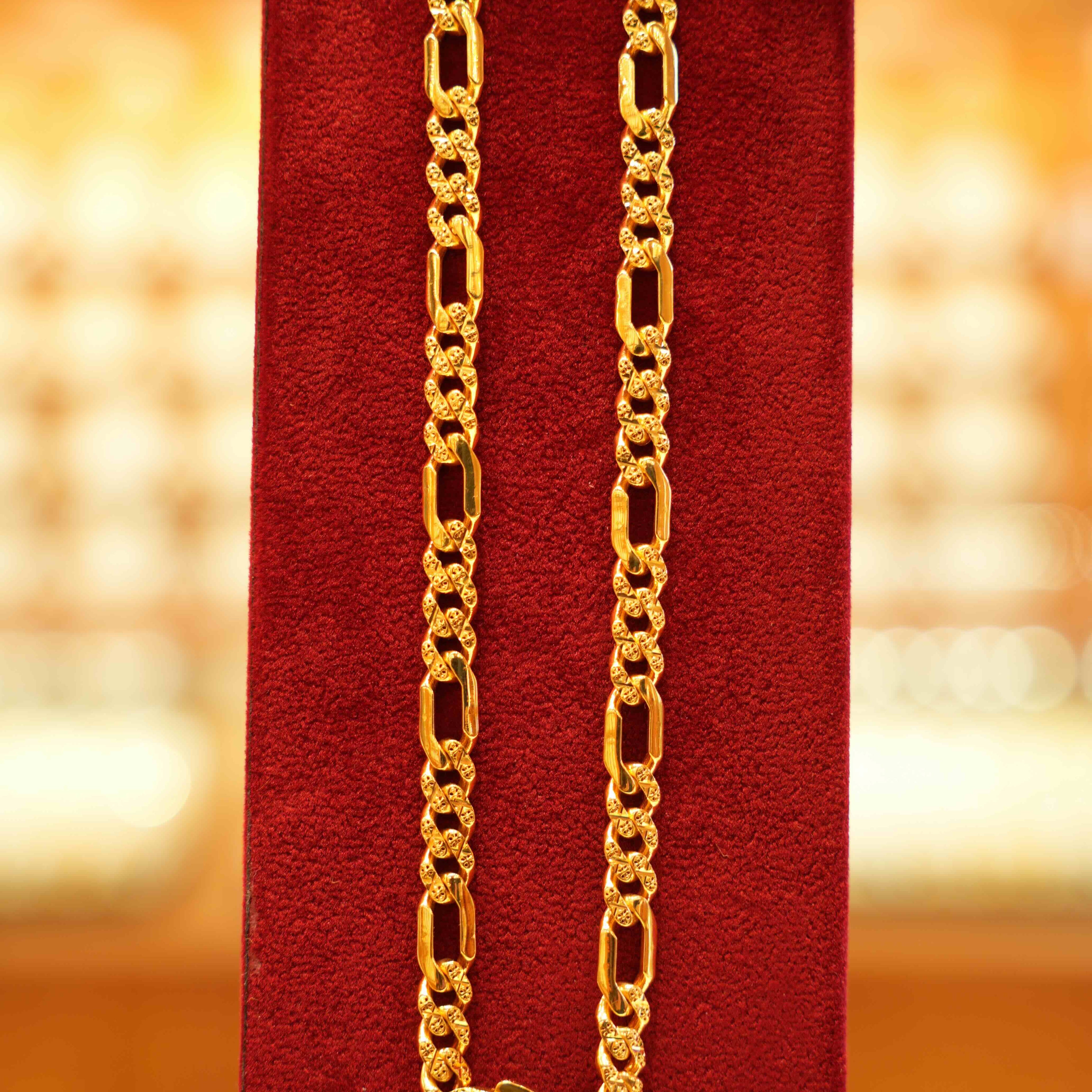 22K Gold Designer Men's Chain (20 Inches)