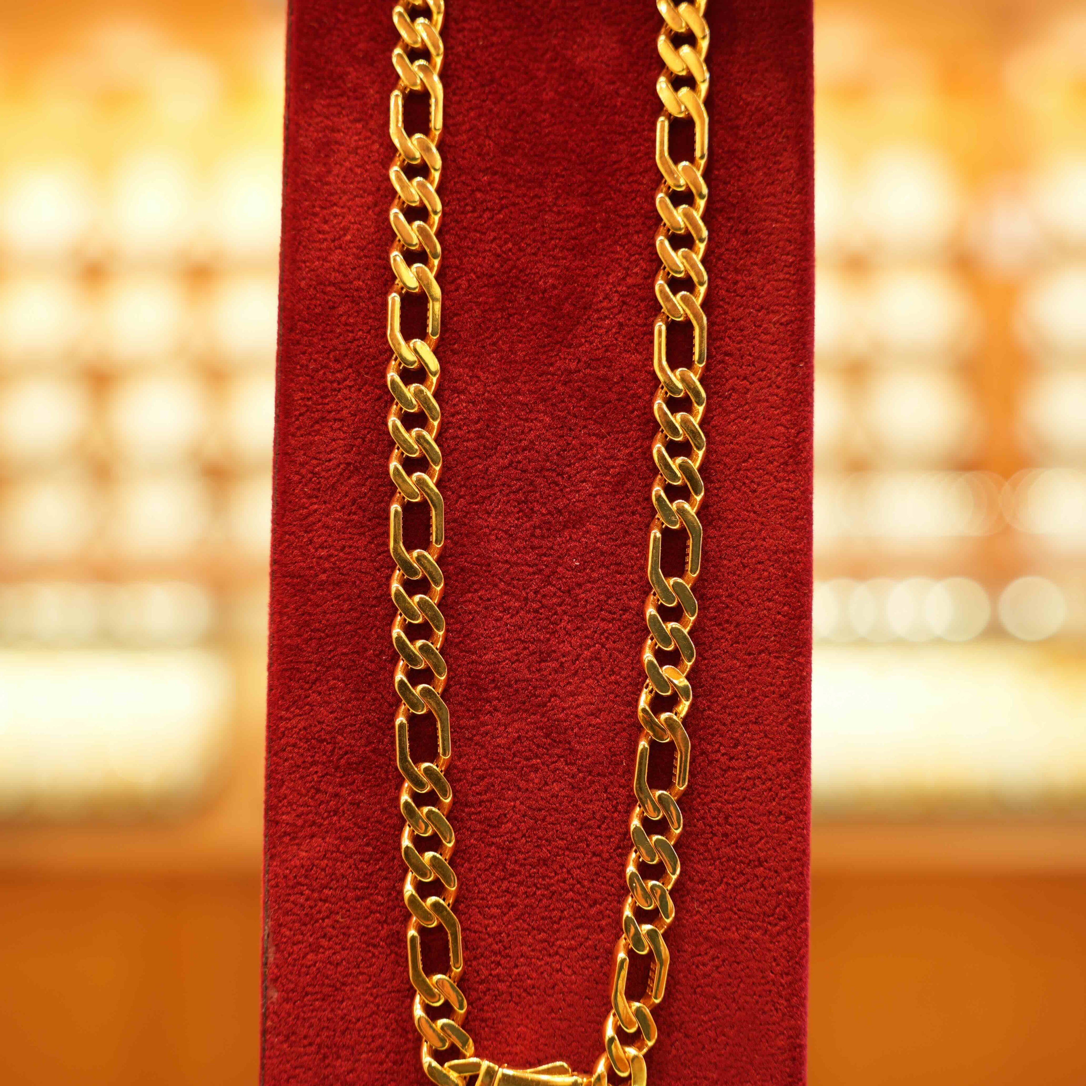 22K Gold Designer Men's Chain (20 Inches)