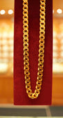 22K Gold Designer Men's Chain (22 Inches)