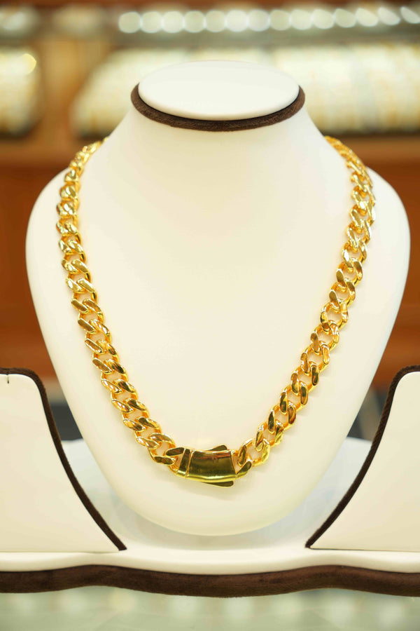 22K Gold Designer Men's Chain (20 Inches)