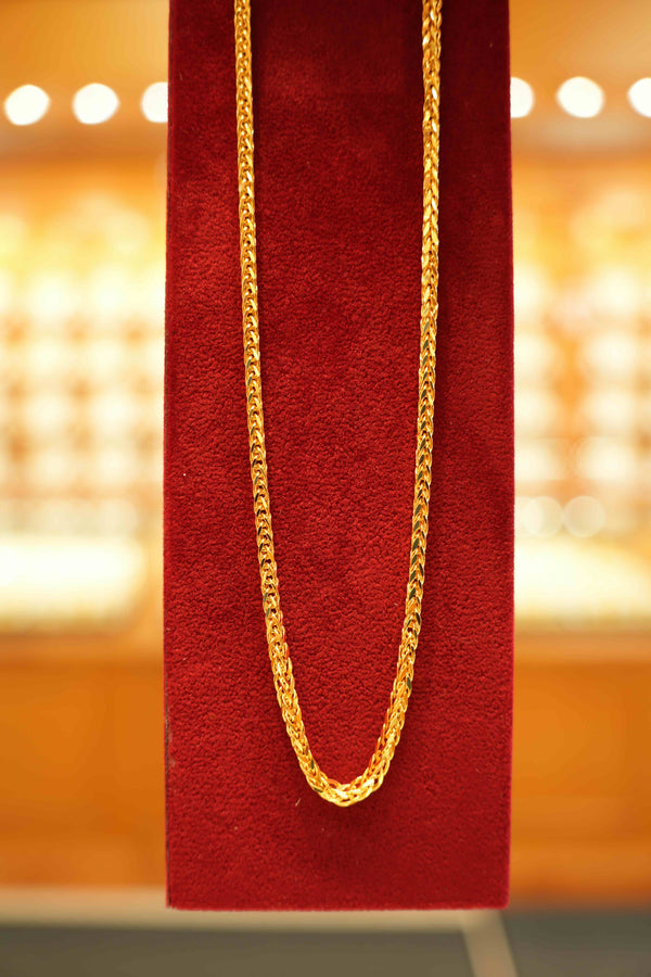 22K Gold Designer Men's Chain (20 Inches)