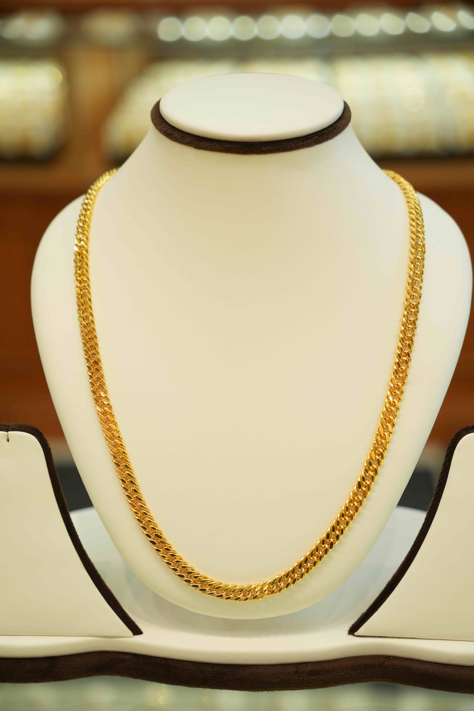 22K Gold Designer Men's Chain (22 Inches)