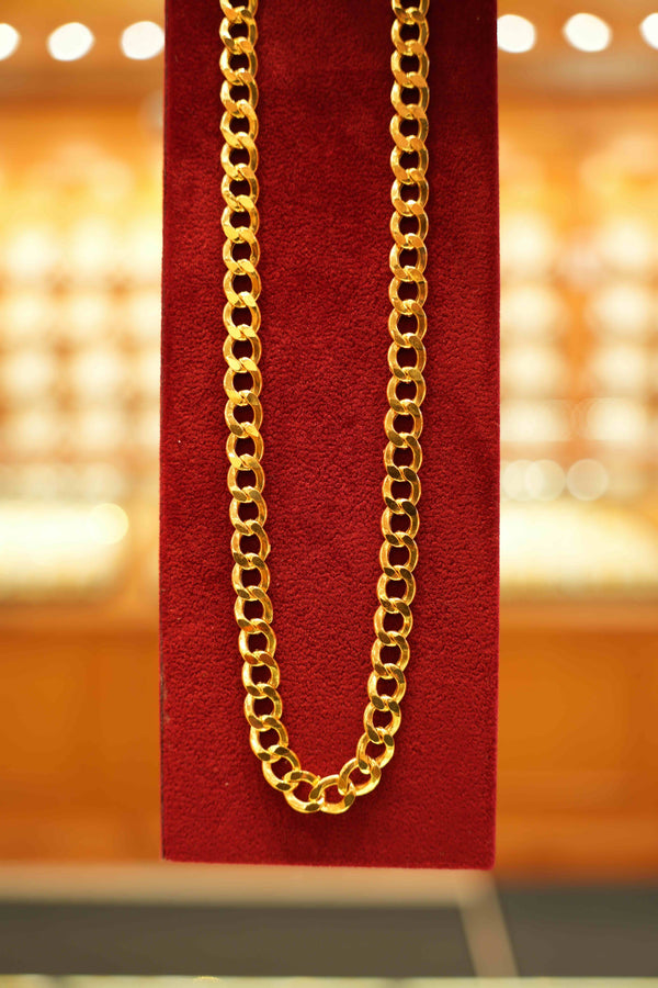 22K Gold Designer Men's Chain (20 Inches)