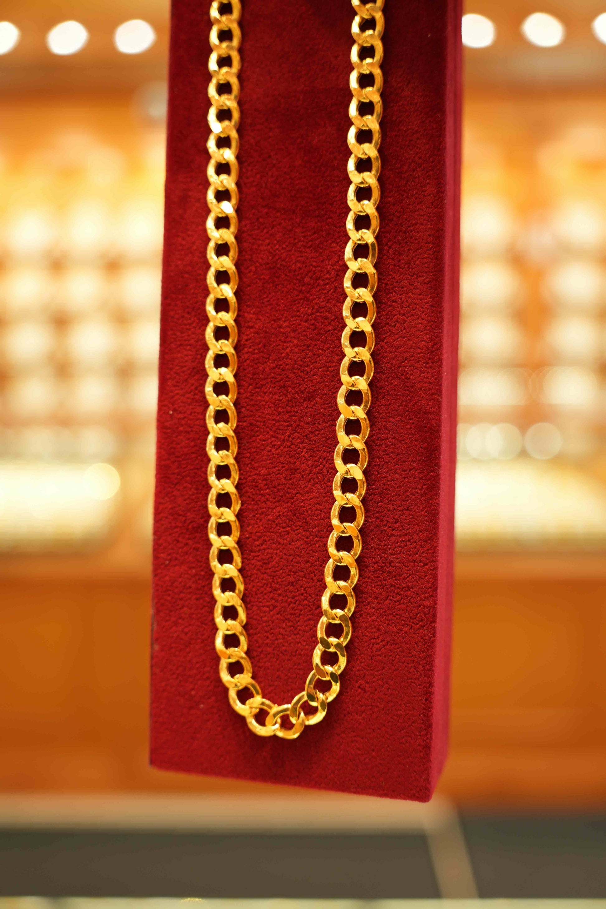 22K Gold Designer Men's Chain (20 Inches)