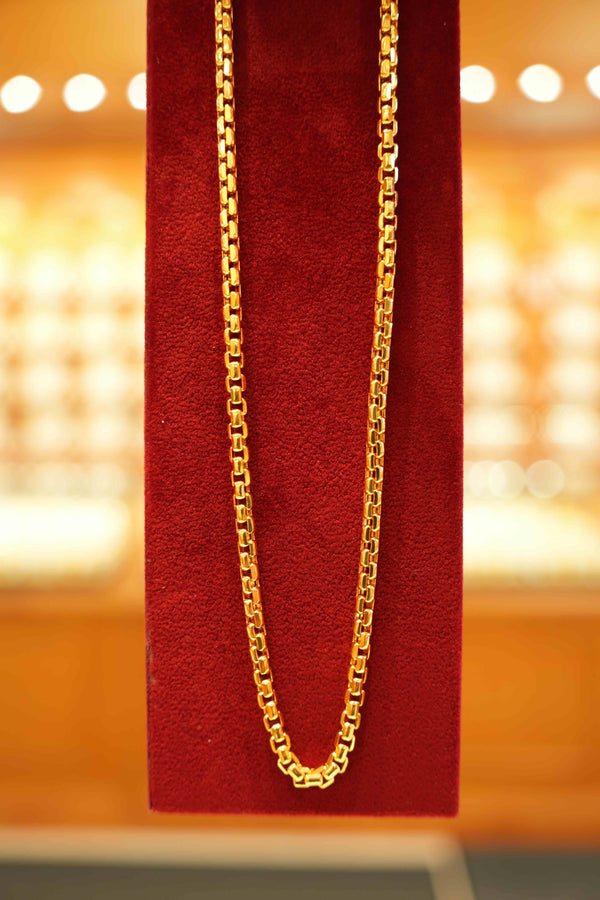22K Gold Designer Men's Chain (20 Inches)