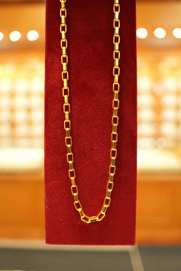 22K Gold Designer Men's Chain (20 Inches)