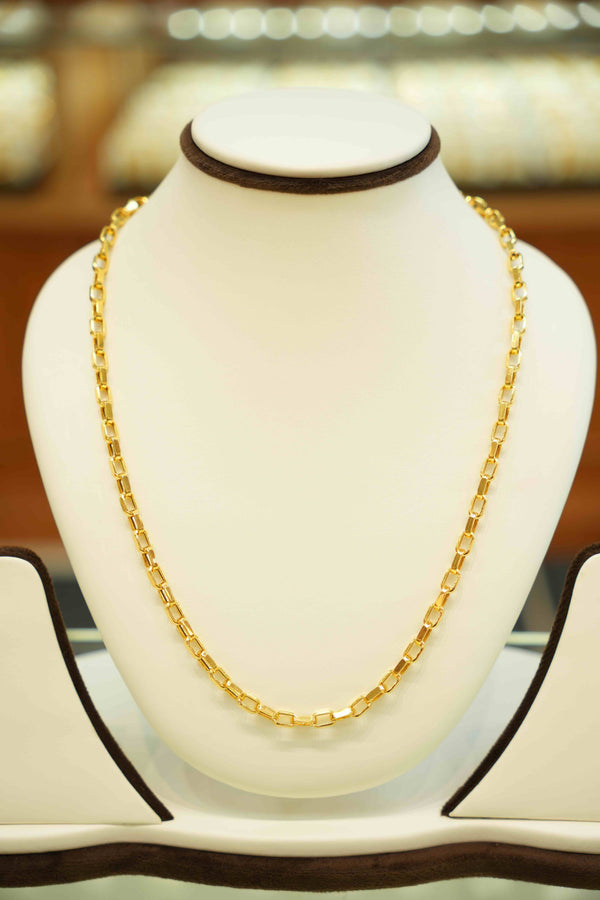 22K Gold Designer Men's Chain (20 Inches)