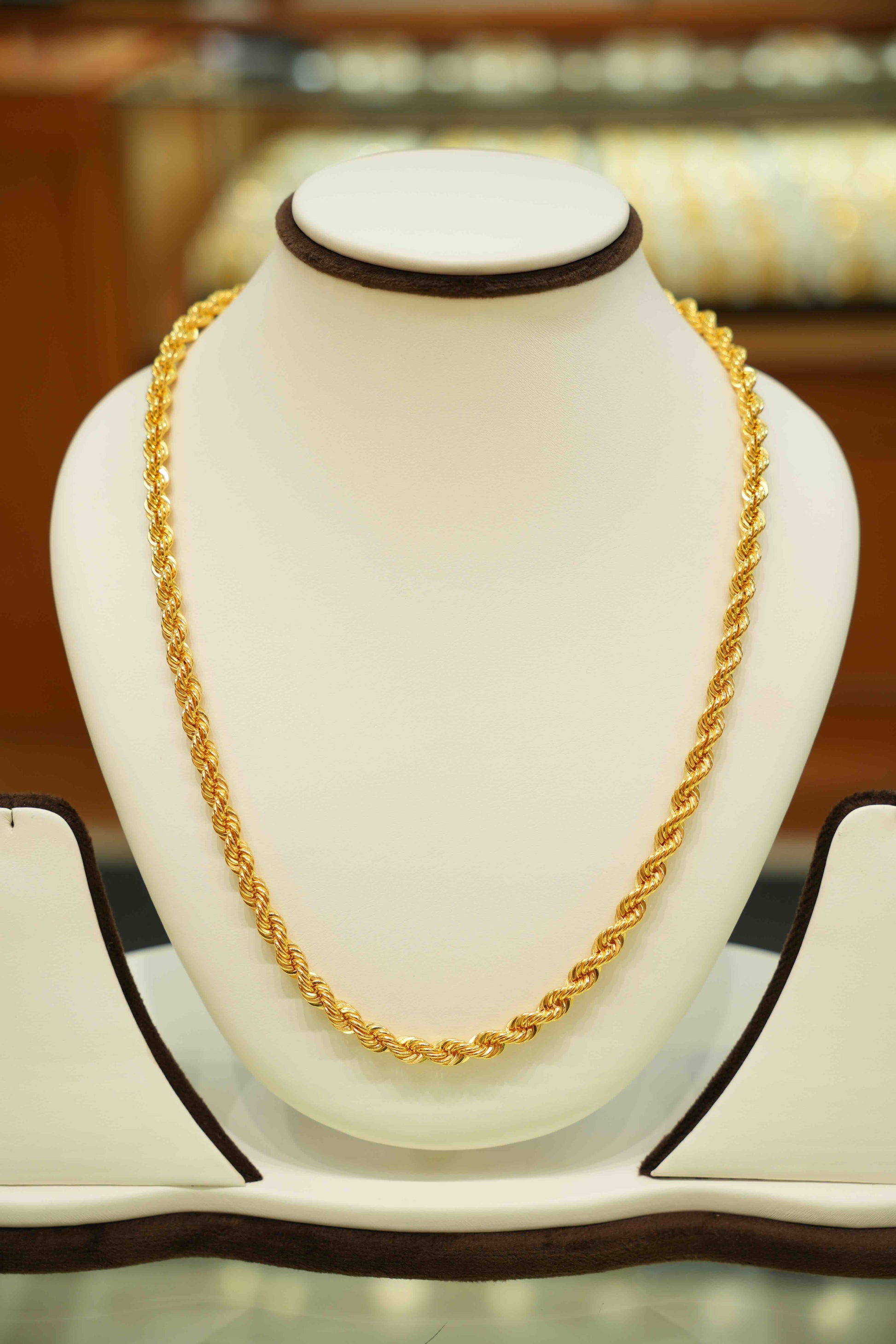 22K Gold Designer Men's Chain (20 Inches)
